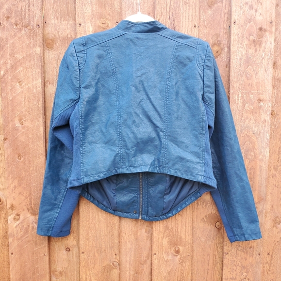 Torrid teal peached moto jacket - Picture 2 of 4